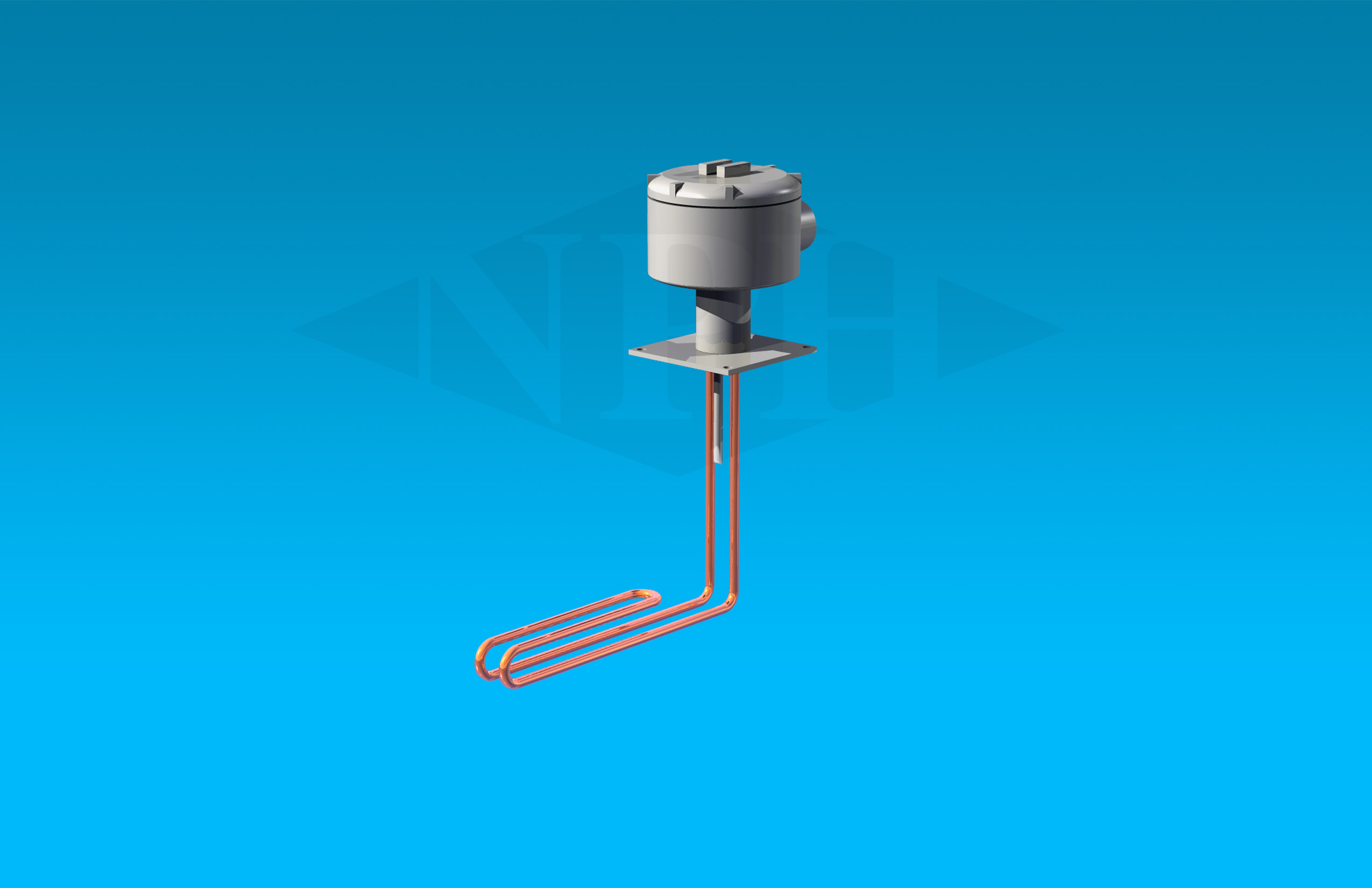 Single Element CB - Single Element Shallow Tank Design	Thermostat & Mounting Flange